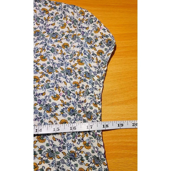 Matilda Jane Dress Sz M Floral Cottagecore Pintucked Lace Button Boho Femme Thin - Picture 7 of 10